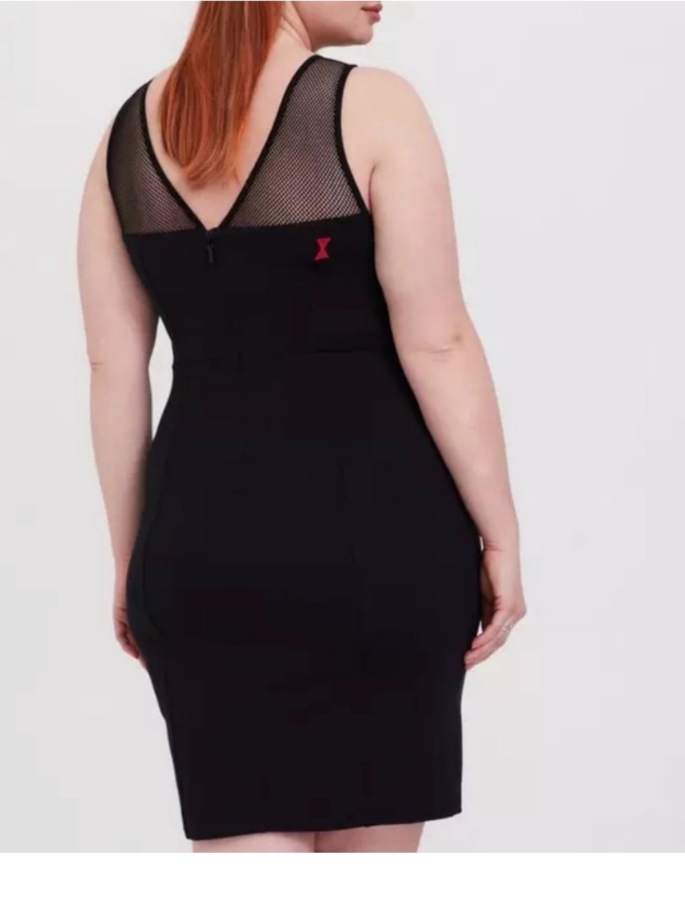 Her Universe Marvel Black Widow Black Mini Bodycon Mesh Dress
